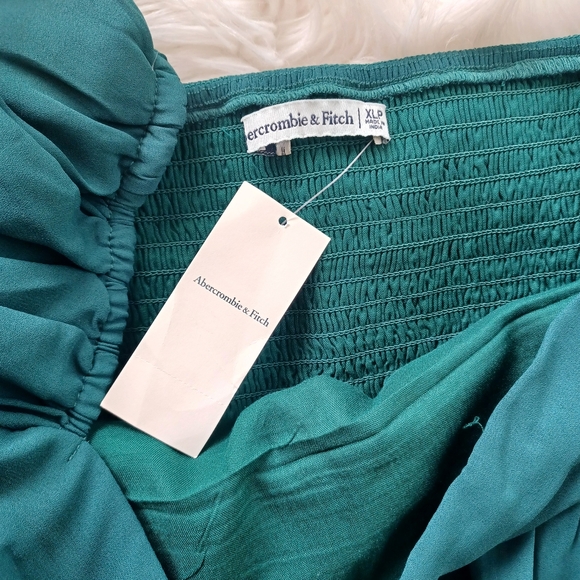 {Abercrombie & Fitch} Emerson Balloon Sleeve Mini Dress - Picture 8 of 9